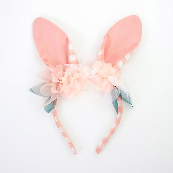 [޸޸]Embellished Gingham Bunny Headband_ƼӸ-ME218710
