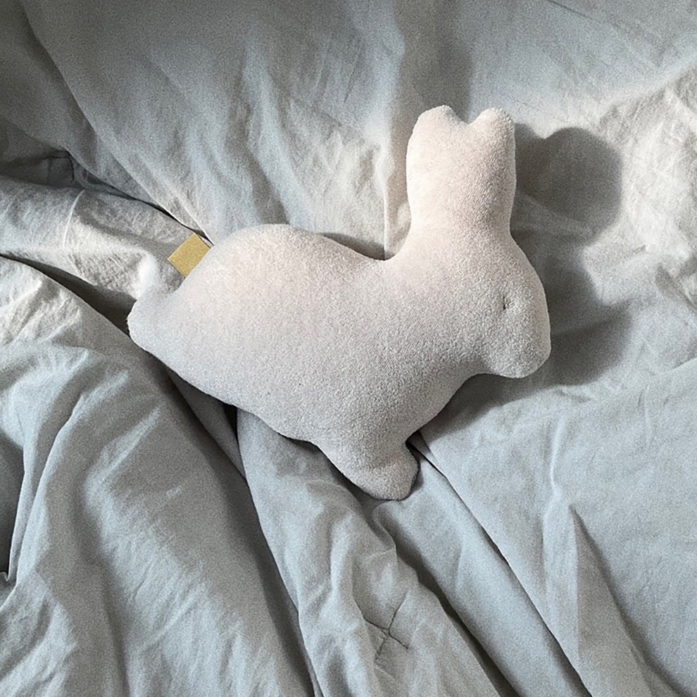 [ġ]䳢   ȭƮ - Rabbit Cushion Fog White